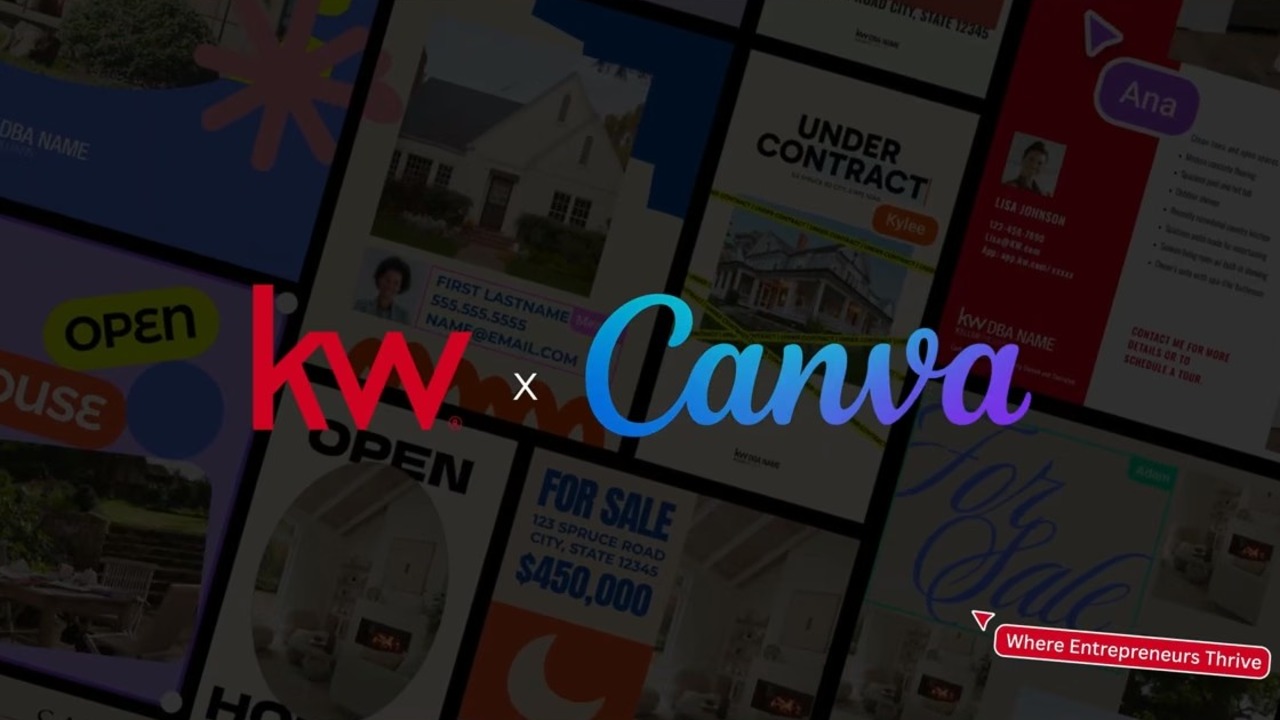 Keller Williams ve Canva iş birliği videosunun kapak karesi